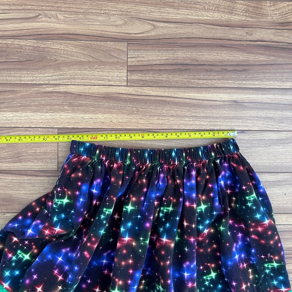 Girls Multicolor Starry Night Indigenous Ribbon Skirt - Picture 4 of 7